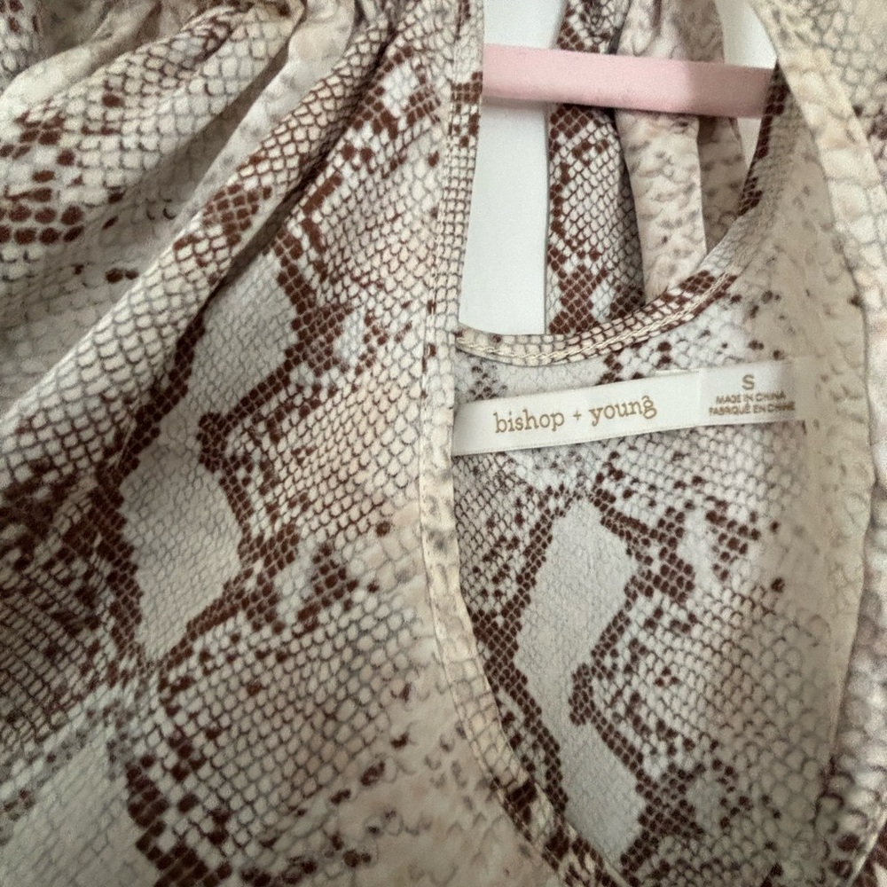 Bishop + Young Snake Print Reptile Accessory